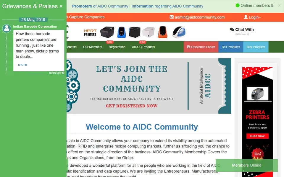 aidccommunity.com homepage