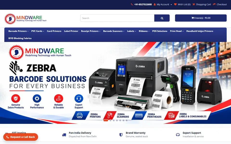 indianbarcode.in homepage