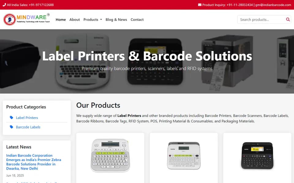 indianbarcodes.in homepage